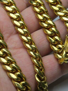 18k Gold Heavy Men's Cuban Chain